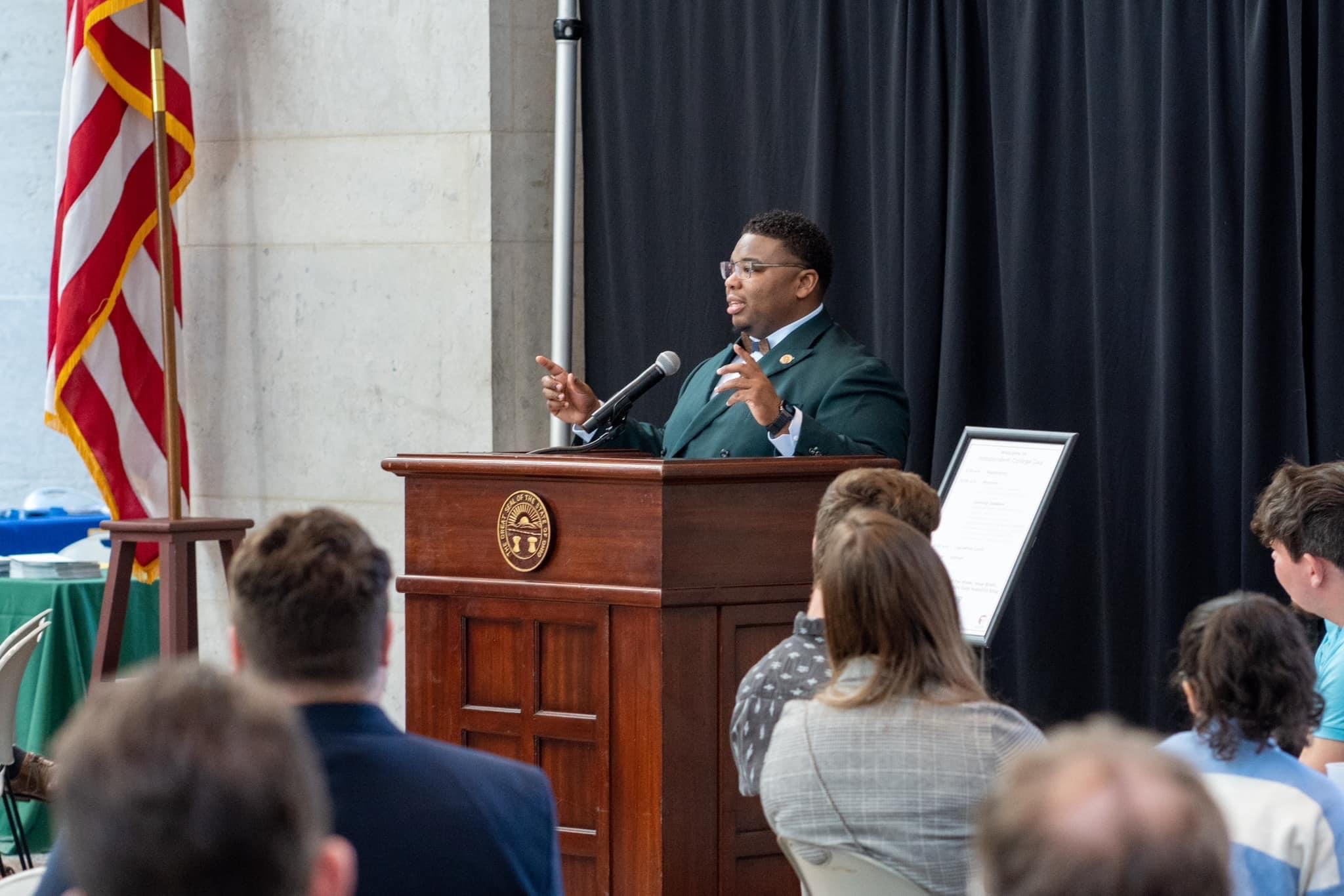 Rep. Dontavius Jarrells returns to alma mater to give Commencement