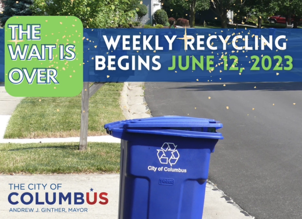 City of Columbus Begins Weekly Residential Recycling Collection June 12