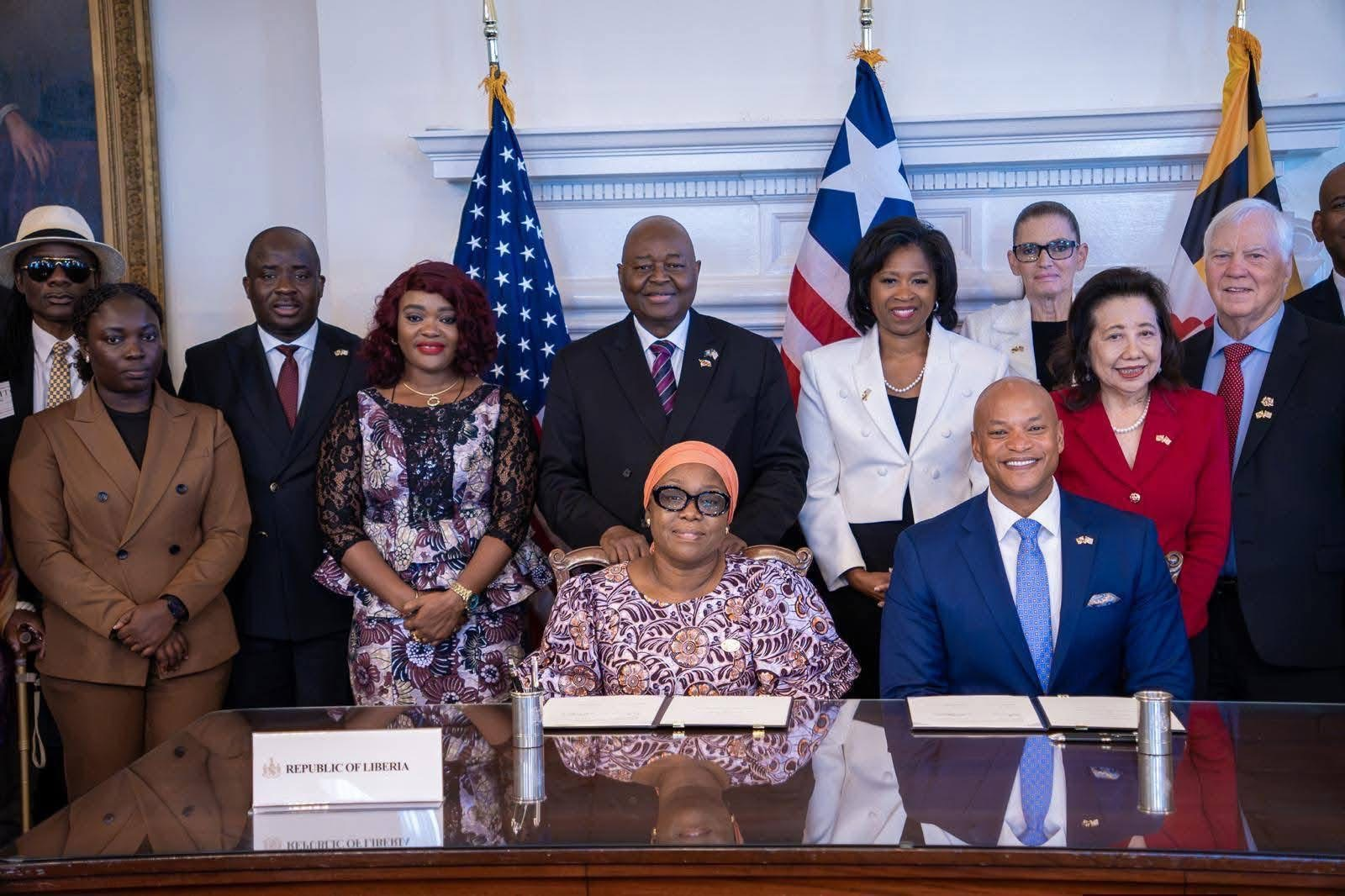 Maryland Governor Wes Moore Signs Sister-State Agreement with Liberia ...